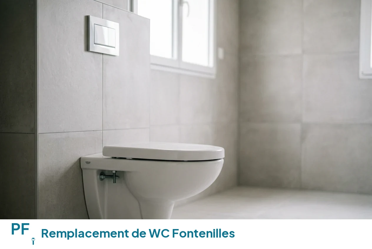 Remplacement de WC à Fontenilles