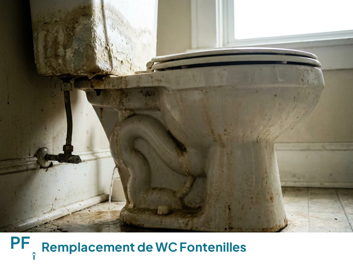 Remplacement de WC à Fontenilles