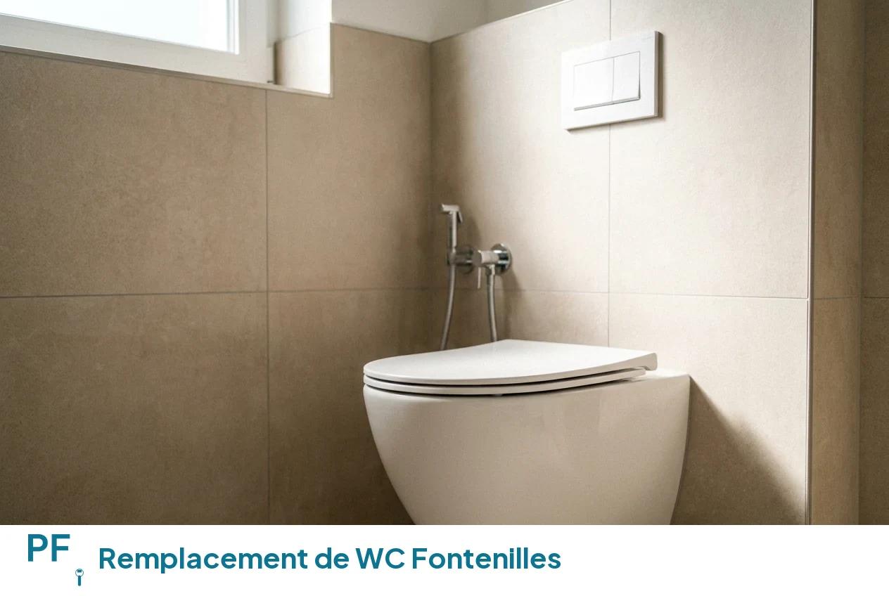 Remplacement de WC à Fontenilles