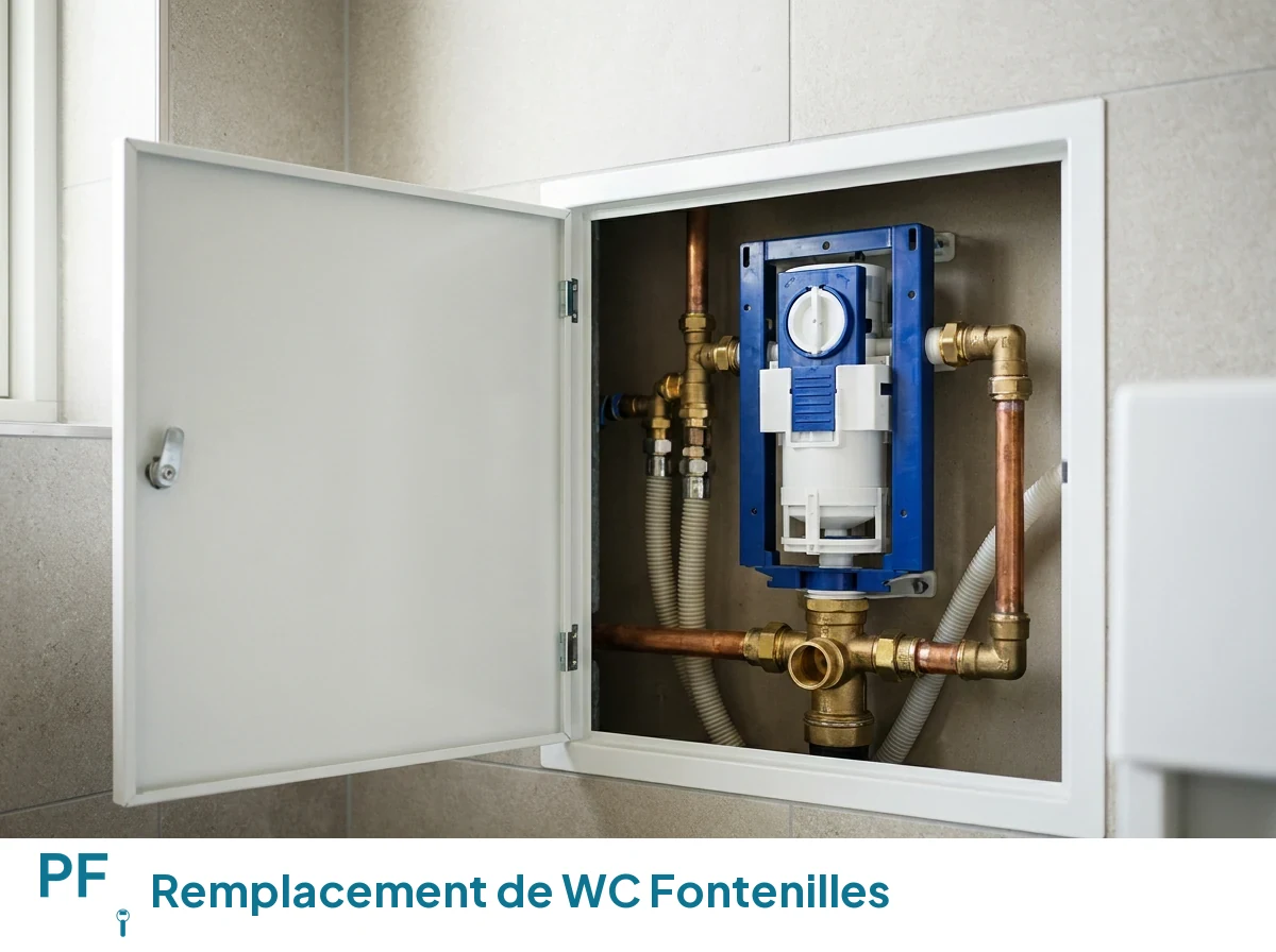 Remplacement de WC à Fontenilles
